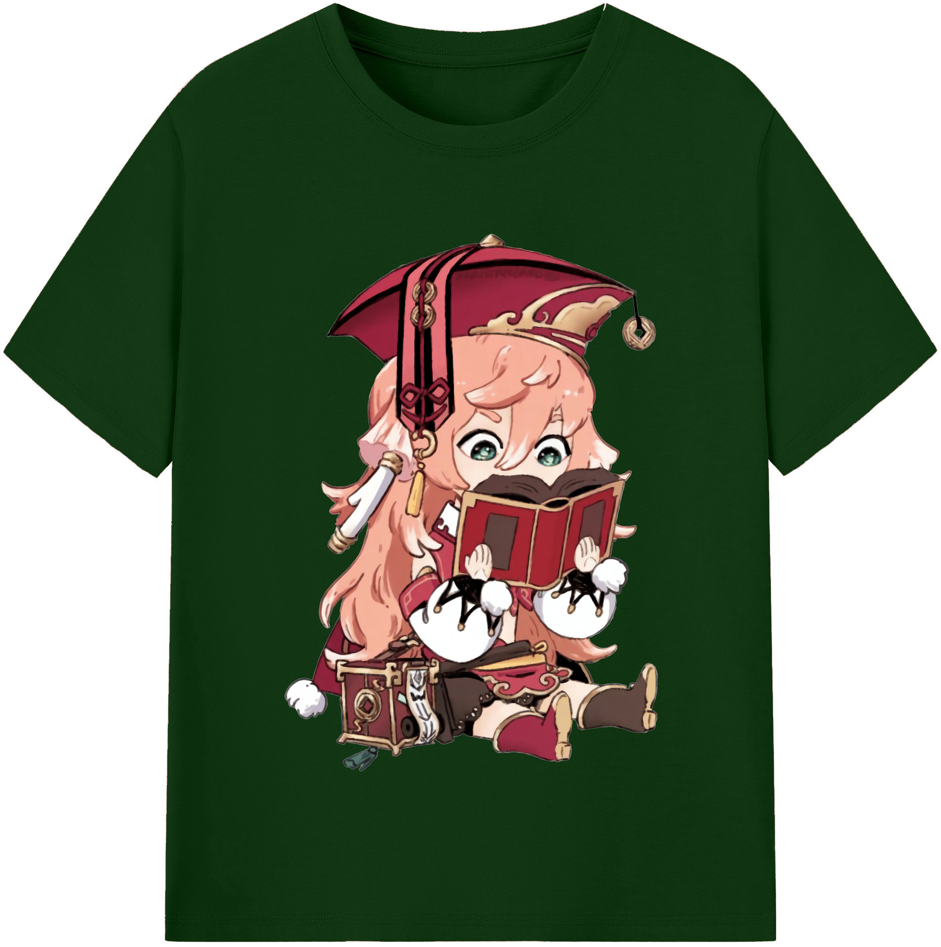 げんし神 ヤンフェイ genshin Yanfei 綿100％半袖Tシャツ（フロントプリント）